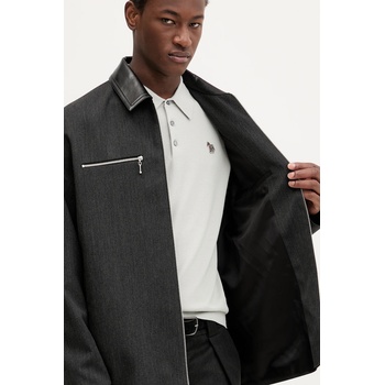 Nanushka Вълнено яке Nanushka MALACHI в сиво преходен модел NM25RSJK06594 (NM25RSJK06594)