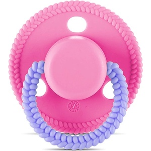 Baby Care Силиконова залъгалка с капаче Lorelli - Baby Care, Circle, 0 m+, Pink (10220750002)