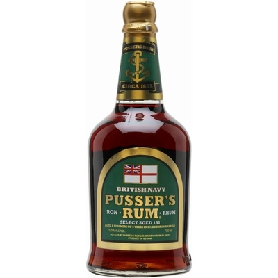 Pusser's Rum Select Aged 151 75.5% 0,7 l (čistá fľaša)