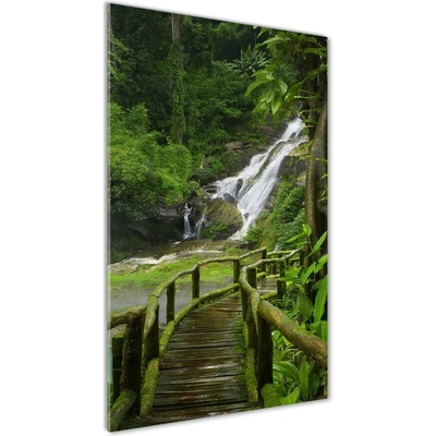 Vertikálny fotoobraz na skle Chodník v džungli 50x100 cm