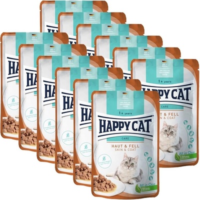 Happy Cat Капсула Happy Cat Care Haut & Fell / Кожа & козина 12 x 85 г