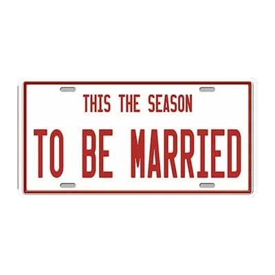 Ceduľa značka To Be Married