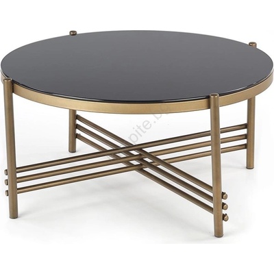 Halmar Масичка за кафе ISMENA 41x80 cm златист/черен (HA0128)