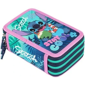 St. Majewski Stitch Stay Cool ученически несесер с 3 ципа, ПЪЛЕН