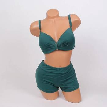 Image 1 of Дамски макси бански в опалово зелено - чашка d