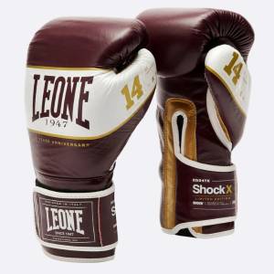 LEONE 1947 Боксови Ръкавици Leone Shock X Bordo - 10 oz