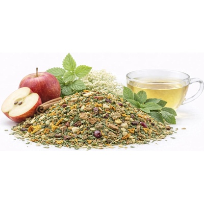 QuickTea Jablkovo skořicové odvodnění bylinná směs 80 g