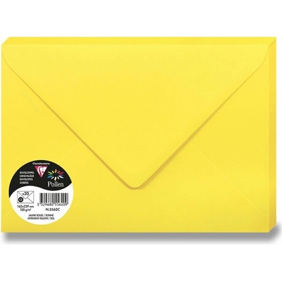 Barevná obálka Clairefontaine C5 120 g [1 ks] Varianta: tmavě žlutá
