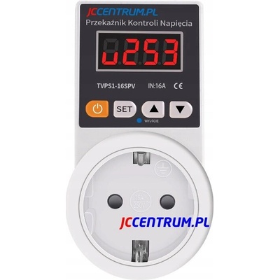 Ochrana proti přepětí JCCENTRUM.PL TVPS1-16SPV 180-310V AC 16A LED