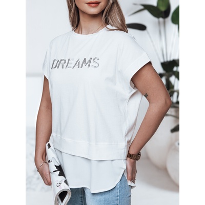Dstreet Dámské tričko DREAMY RY2520 Bílá