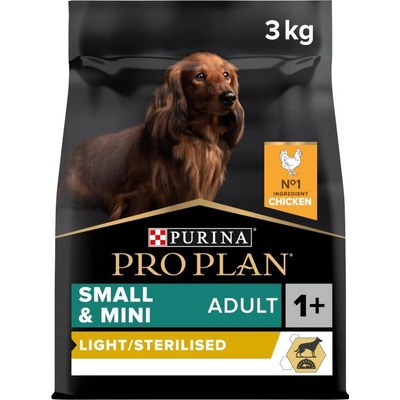 Purina Pro Plan Small & Mini Adult Light/Sterilised kuracie 3 kg