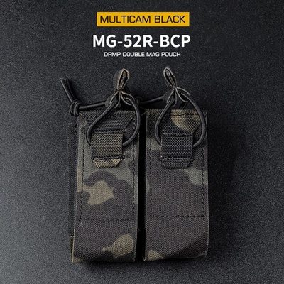 Wosport DPMP Double Molle na dva 9mm pistolové zásobníky MC Black