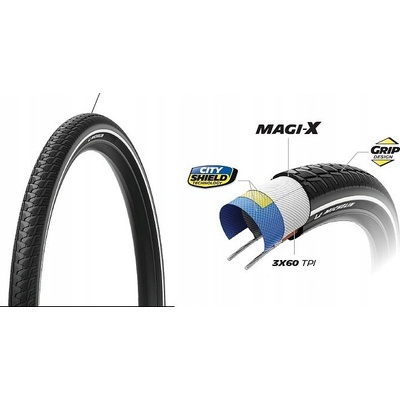 Michelin City Touring - 29" 29x2.00 50-622 Cerná Reflex