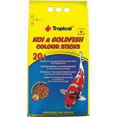 Tropical Pond Koi&goldfish Colour sticks 20 l, 1,6 kg