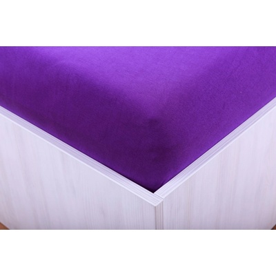 Teptex prostěradlo jersey s lycrou fialové 90x200
