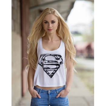 DC Superman Comics Ladies Tank Supergirl Flag