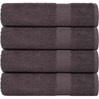 vidaXL Кърпи за баня 4 бр антрацит 70x140 см 360 gsm 100% памук (136686)