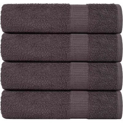 vidaXL Кърпи за душ FROGN 4 бр. Антрацит 70x140 см 360 г/м2 (136686)