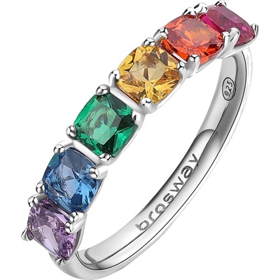 Brosway strieborný prsteň Fancy Joyful Rainbow FJR07