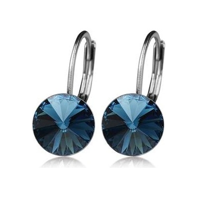 NUBIS® ocelové náušnice s krystaly Swarovski® MONTANA NBS08-MT