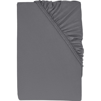 LIVARNO Žerzejové napínací prostěradlo světle šedá 140–160x200