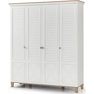 Гардероб Atlas 4D Бял