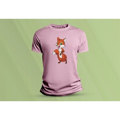 Sandratex dětské bavlněné tričko Red Fox růžová