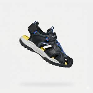 Geox Черни момчешки сандали Geox Borealis Geox | Cheren | Момчешки | 33 - zoot - 122,88 лв