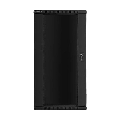 Lanberg rack cabinet 19 wall-mount 27U / 600x600 for self-assembly (flat pack), black (WF01-6627-10B)