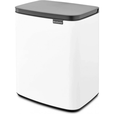 Brabantia Кош за боклук Brabantia Bo Small 1006633, 12 л, Безшумно и плавно отваряне, Противоплъзгаща основа, Бял (1006633)