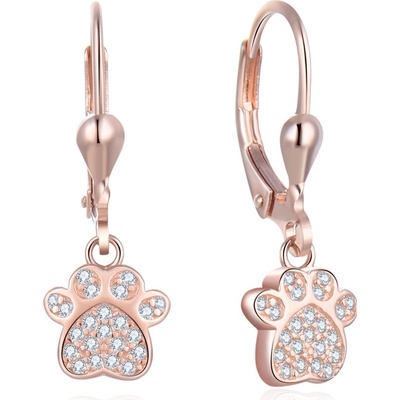 Olivie stříbrné visací tlapka rose 5487