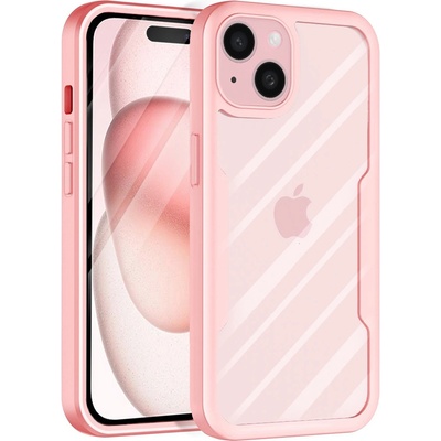 Techsuit Калъф за iPhone 15 Plus + Cover - Techsuit - ColorVerse 360 Series - Розов