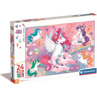 Clementoni - Puzzle Jolly Unicorns - 1 - 39 piese