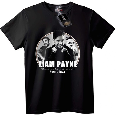 NOONEBRAND Тениска Лиъм Пейн 1993-2024 възпоменание - 2XL, Black