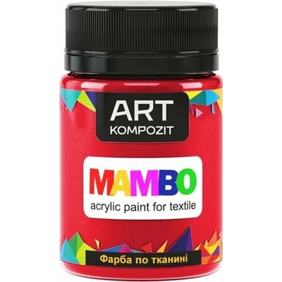 Mambo farba na textil a kožu 50 ml 10 červená