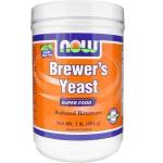 NOW Хранителна добавка Бирена мая - прах , Now Foods Brewer' s Yeast Debittered Powder 454gr