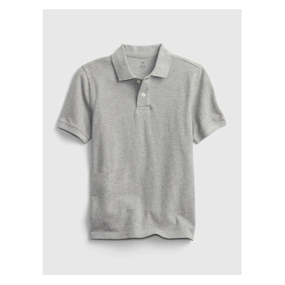 GAP Тениска с яка и копчета 763889-03 Сив Regular Fit (763889-03)