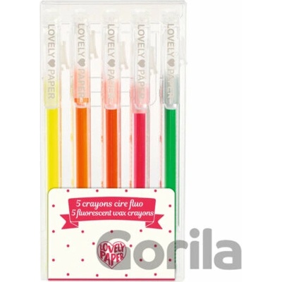 Djeco Mechanické voskovky neónové farby 5 ks