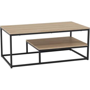 Холна маса Laron светъл дъб и черно