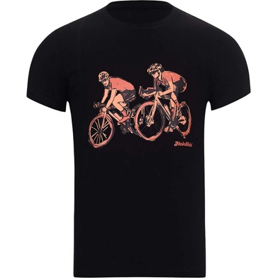 NU. BY Holokolo cyklistické tričko s krátkym rukávom Just Us čierne