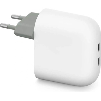 Google Оригинално Зарядно Google Pixel 67W 2xUSB-C GA09856, Бял (GA09856-EU)