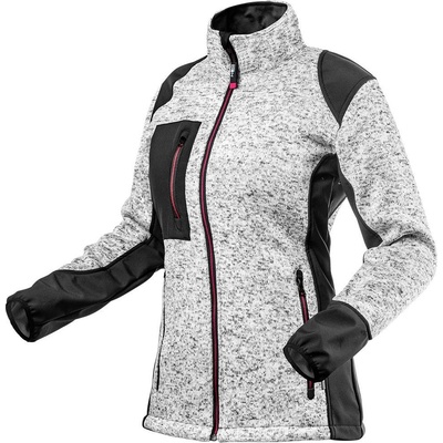 Neo Tools dámská pletená bunda softshell výztuhy černo-šedá