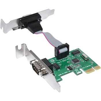 Makki нископрофилна карта Low Profile PCI-E card to 2 x Serial port - MAKKI-PCIE-SERIAL-LP (MAKKI-PCIE-SERIAL-LP)