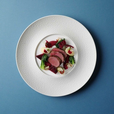 FINE DINE Prezentační talíř 290 mm, bílý Fizz