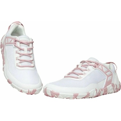 Bennon Barefoot Sport volnočasová barefoot obuv bílá/růžová