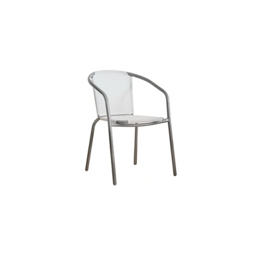 Mira-N Стол БЯЛА МРЕЖА / СИВА РАМКА (0166140)