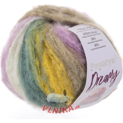 Kamgarn Příze Papatya Dreamy Varianta: 04