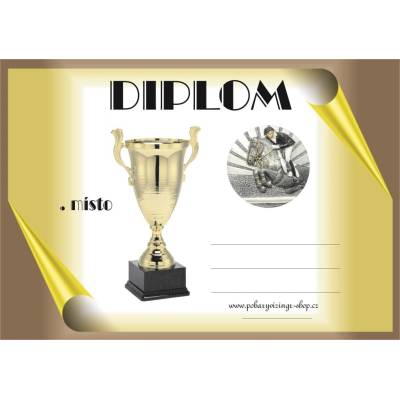 VIZINGR Koně diplom A4 č.12