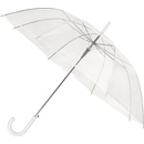 Dámský průhledný holový deštník čirý