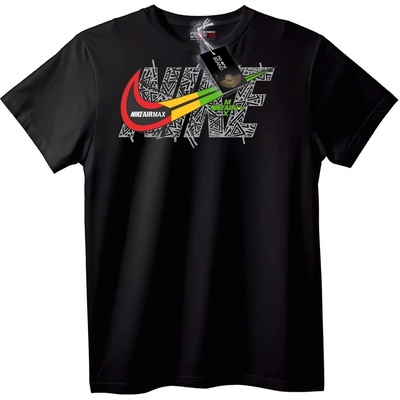 NOONEBRAND Тениска Nike Air Max с графика - S, Black